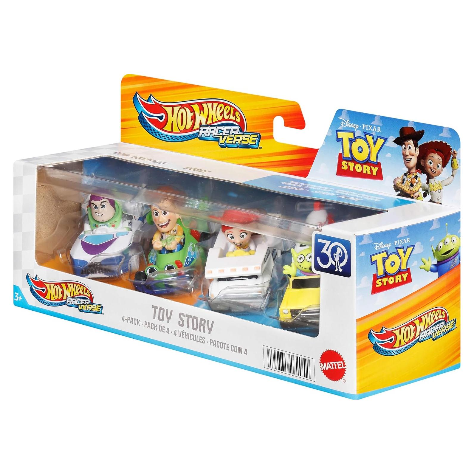 Set de 4 Autos de Juguete Hot Wheels RacerVerse 1:64