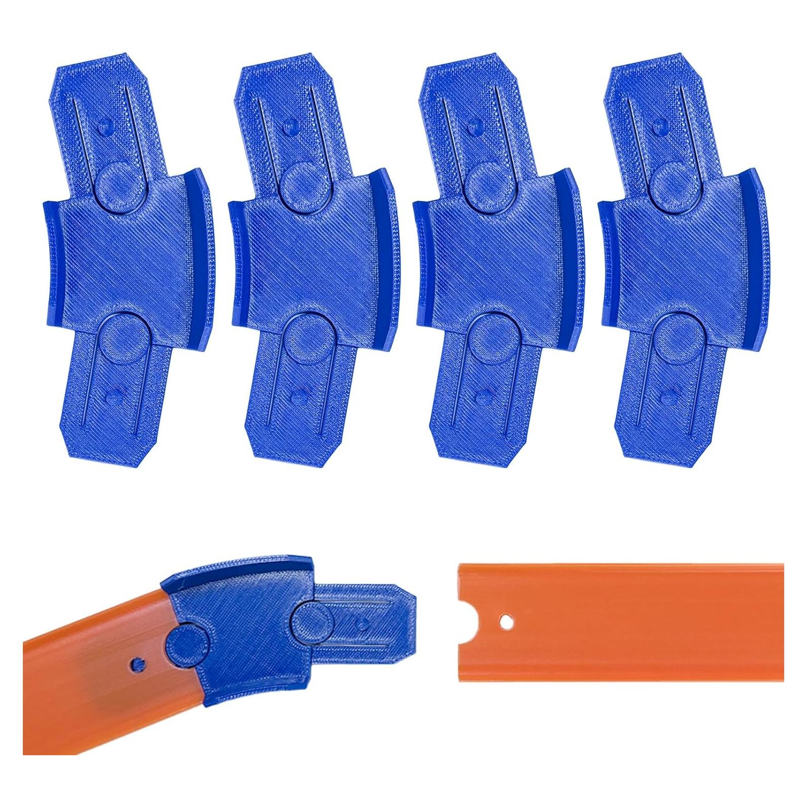 Conector Curvado K TOMOTO 22.5° para Pista Hot Wheels - 4 Piezas