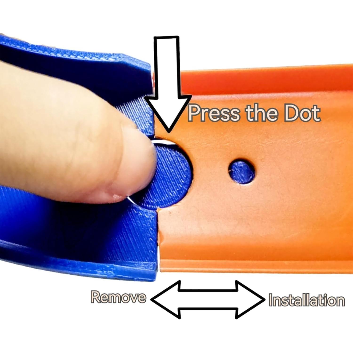 Conector Curvado K TOMOTO 22.5° para Pista Hot Wheels - 4 Piezas