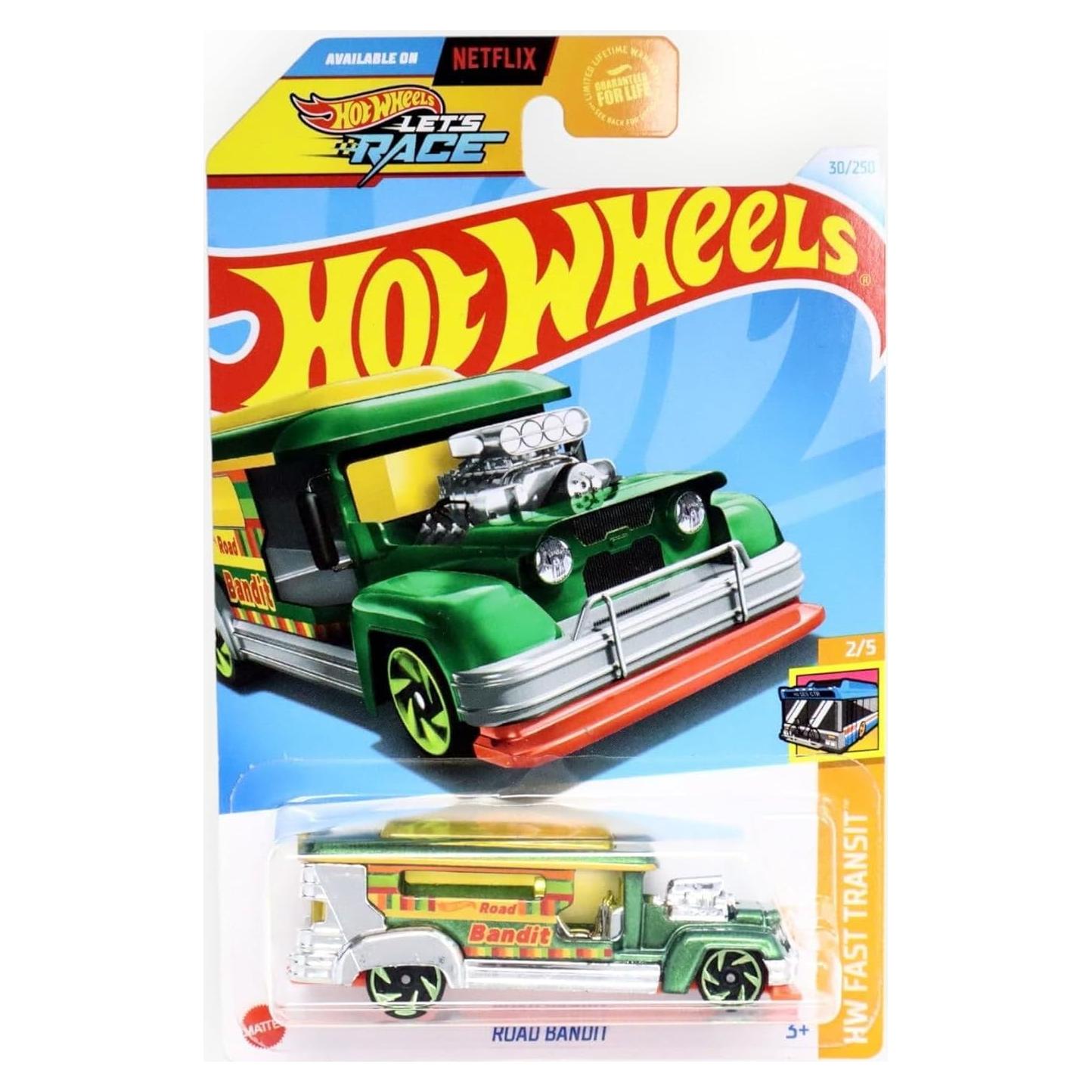 Hot Wheels Road Bandit HTD27 2024 Die Cast Verde 10.39cm
