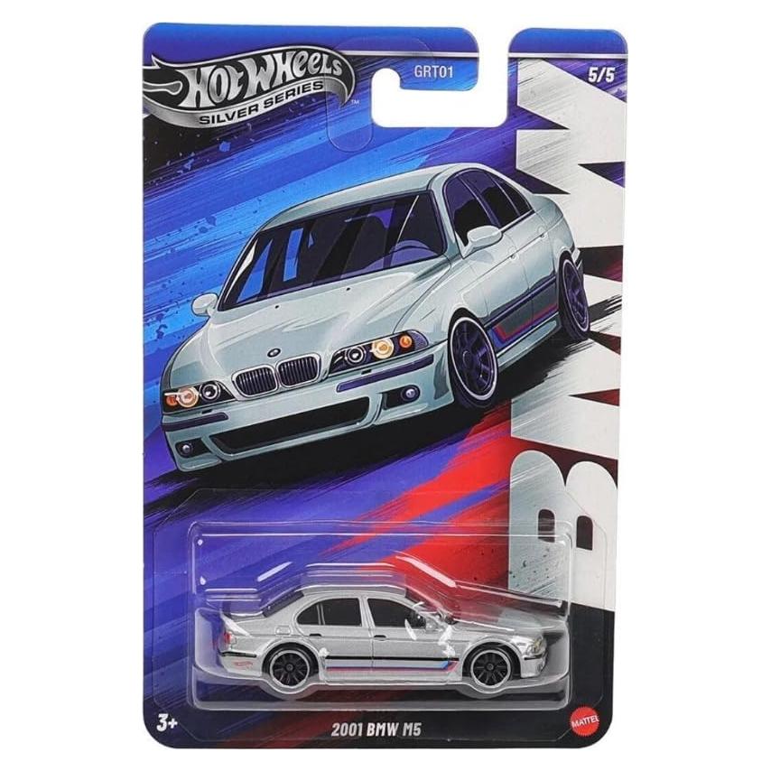 Hot Wheels BMW M5 2001 Diecast Escala 1:64 Plata
