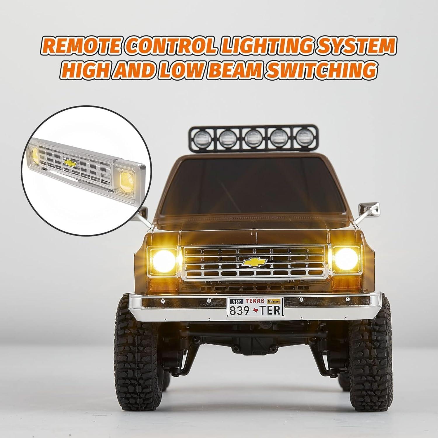 Camioneta RC 1/24 FMS Chevrolet K5 Blazer Naranja 4WD