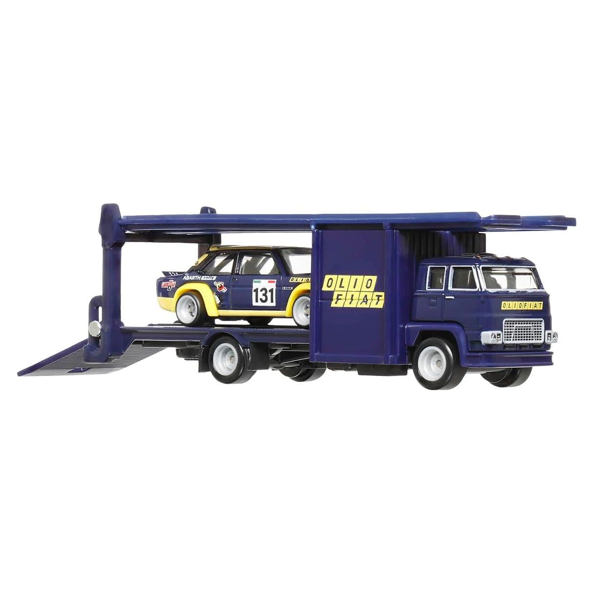 Camión Fiat 131 Abarth Hot Wheels 1:64 Cultura Automovilística