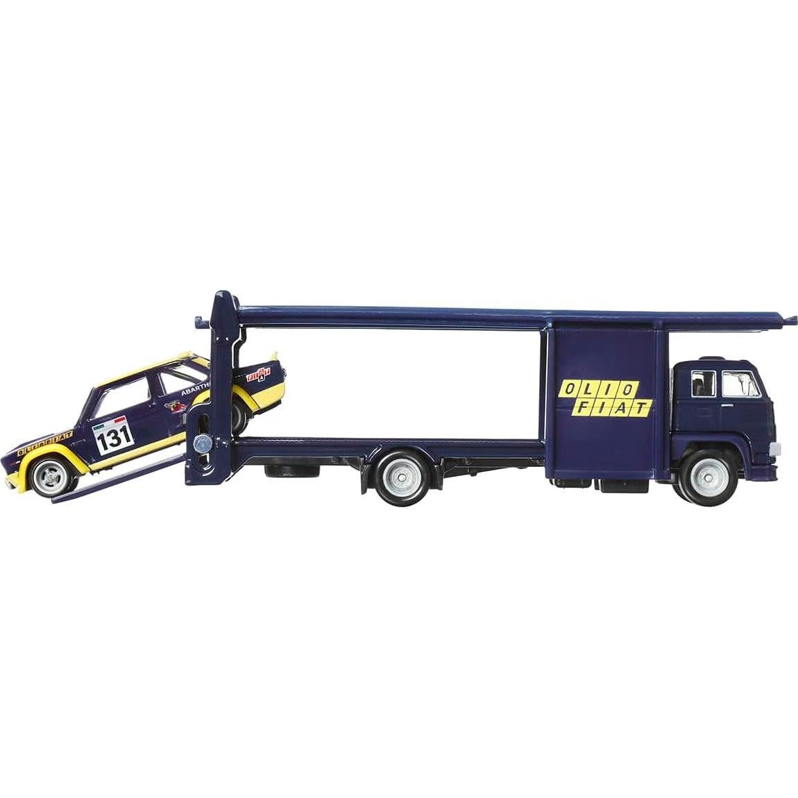 Camión Fiat 131 Abarth Hot Wheels 1:64 Cultura Automovilística