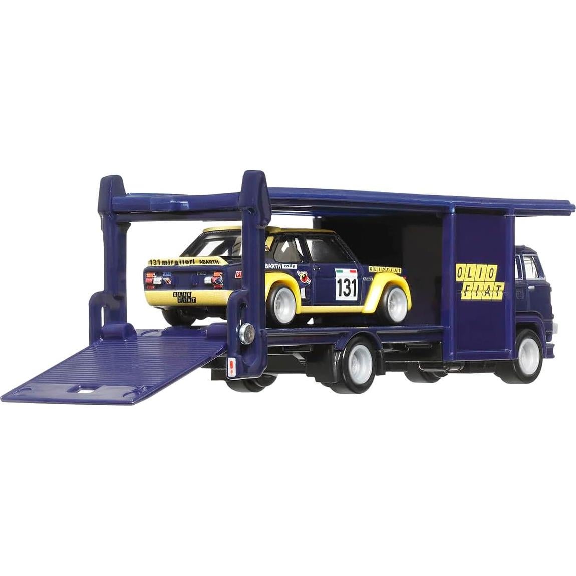 Camión Fiat 131 Abarth Hot Wheels 1:64 Cultura Automovilística