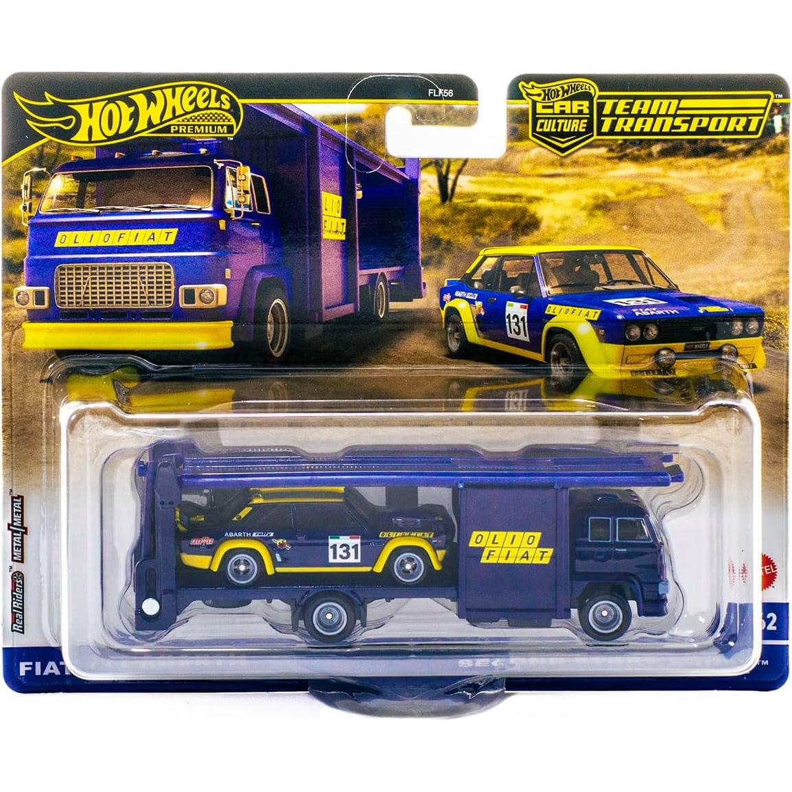 Camión Fiat 131 Abarth Hot Wheels 1:64 Cultura Automovilística