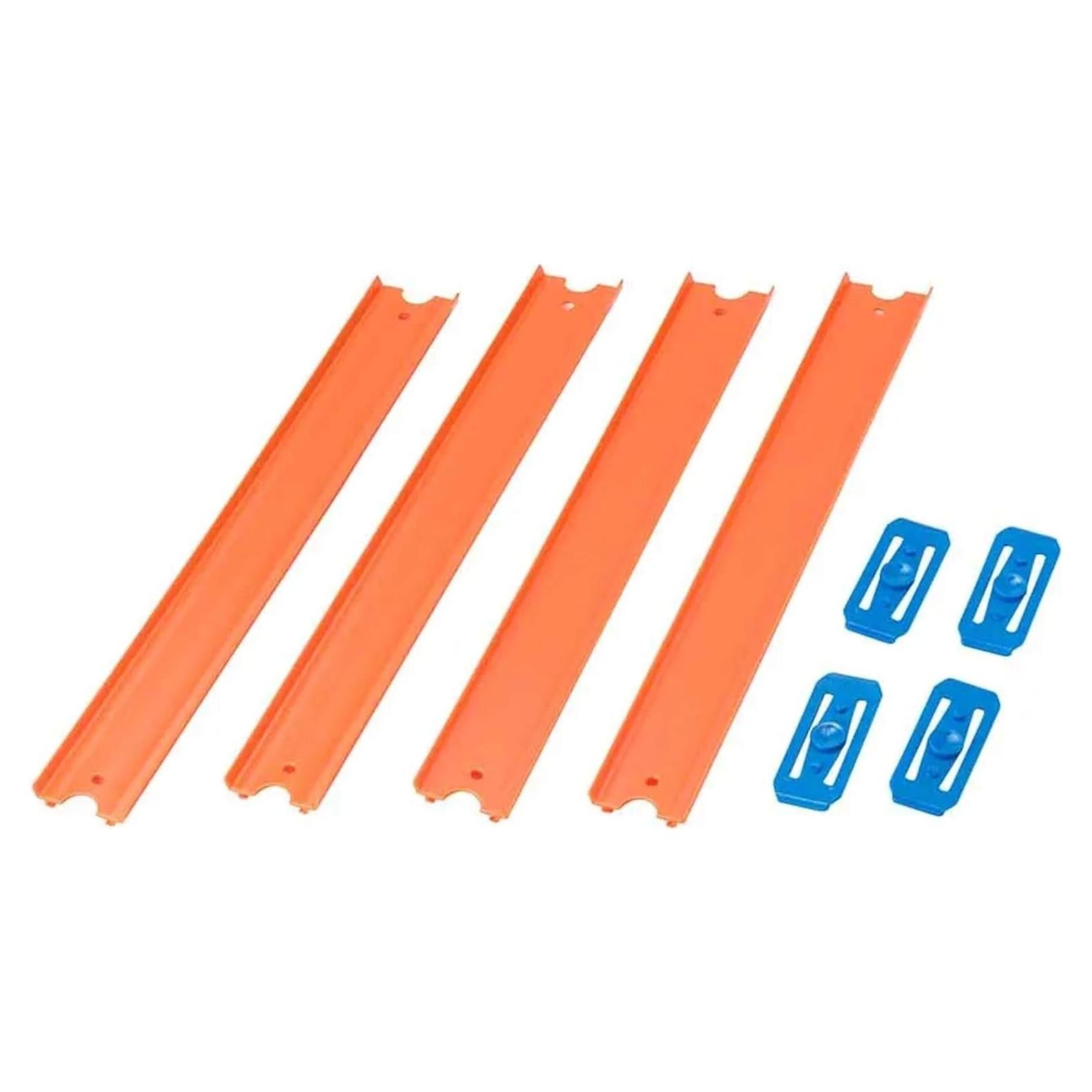 Pista Recta Hot Wheels Mattel 1.22m con Conectores Mejorados