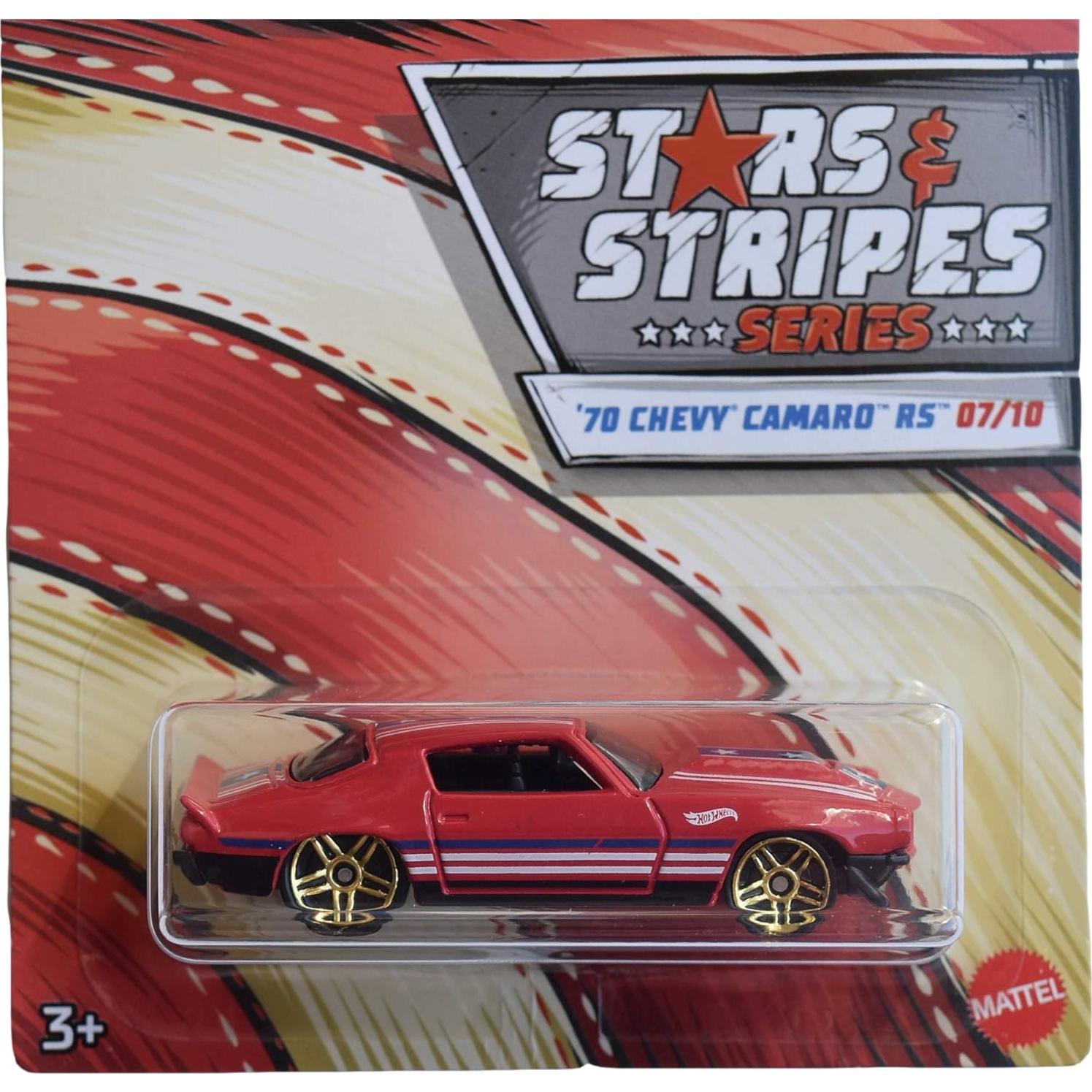 Hot Wheels 70 Chevy Camaro RS Estrellas y Rayas 1:64
