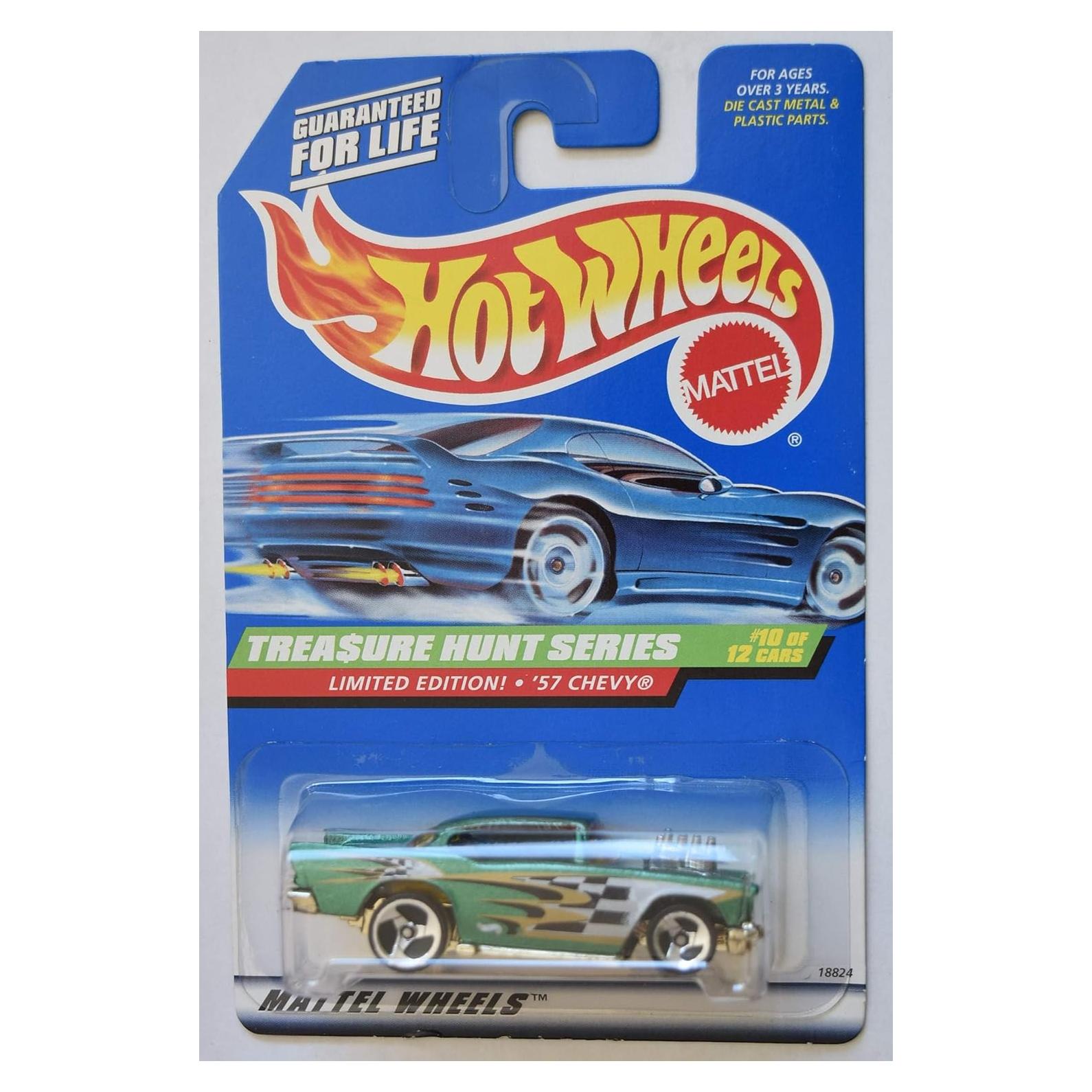 Hot Wheels '57 Chevy Edición Limitada Caza del Tesoro Verde 1:64