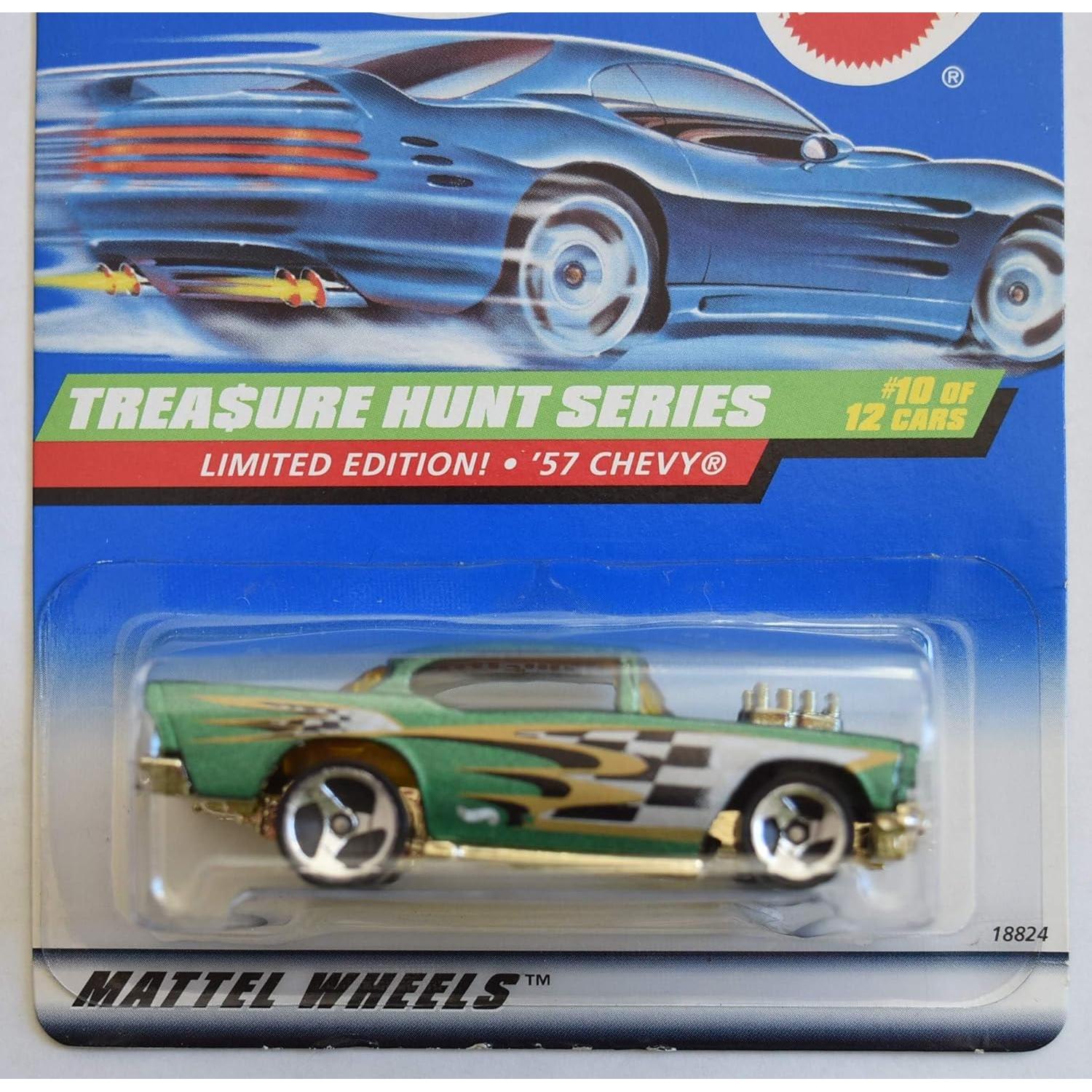 Hot Wheels '57 Chevy Edición Limitada Caza del Tesoro Verde 1:64
