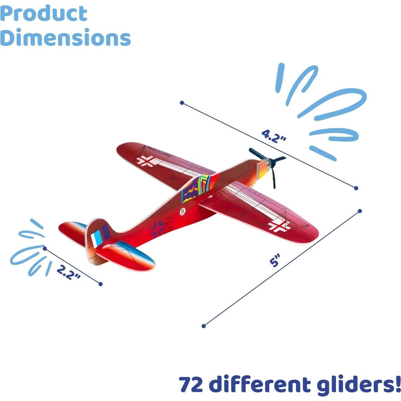 Paquete de 72 Aviones de Espuma Neliblu para Niños - Recuerdos de Fiesta