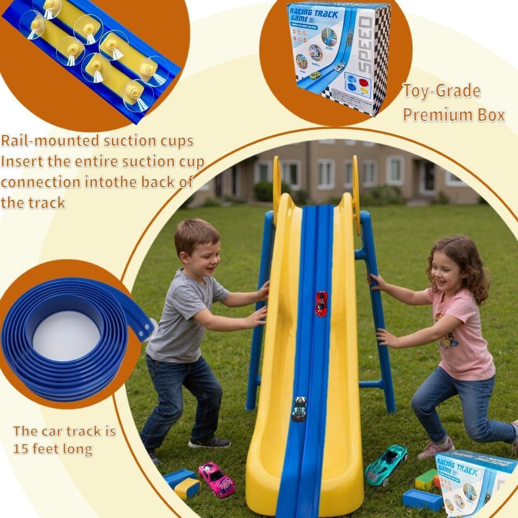 Juego de Pista de Carreras Flexible 457 cm Azul - Chenghai