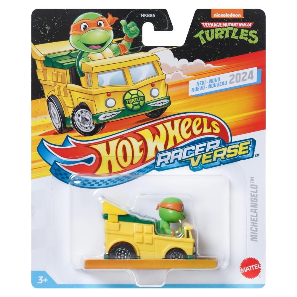 Vehículo Diecast Hot Wheels Michelangelo Party Wagon 1:64