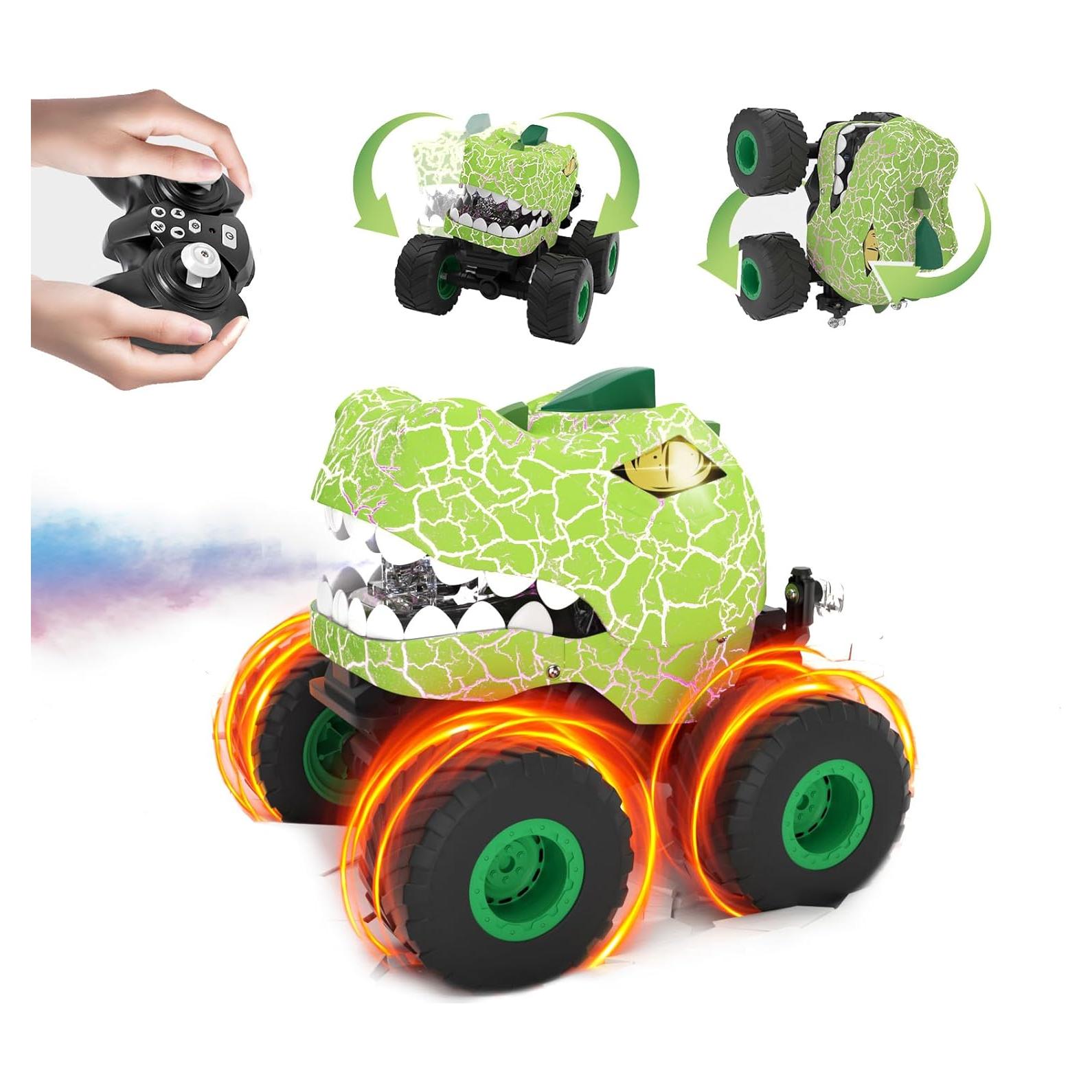 Coche RC Dinosaurio LEFEI KY-S203A Verde 360° Acrobacias