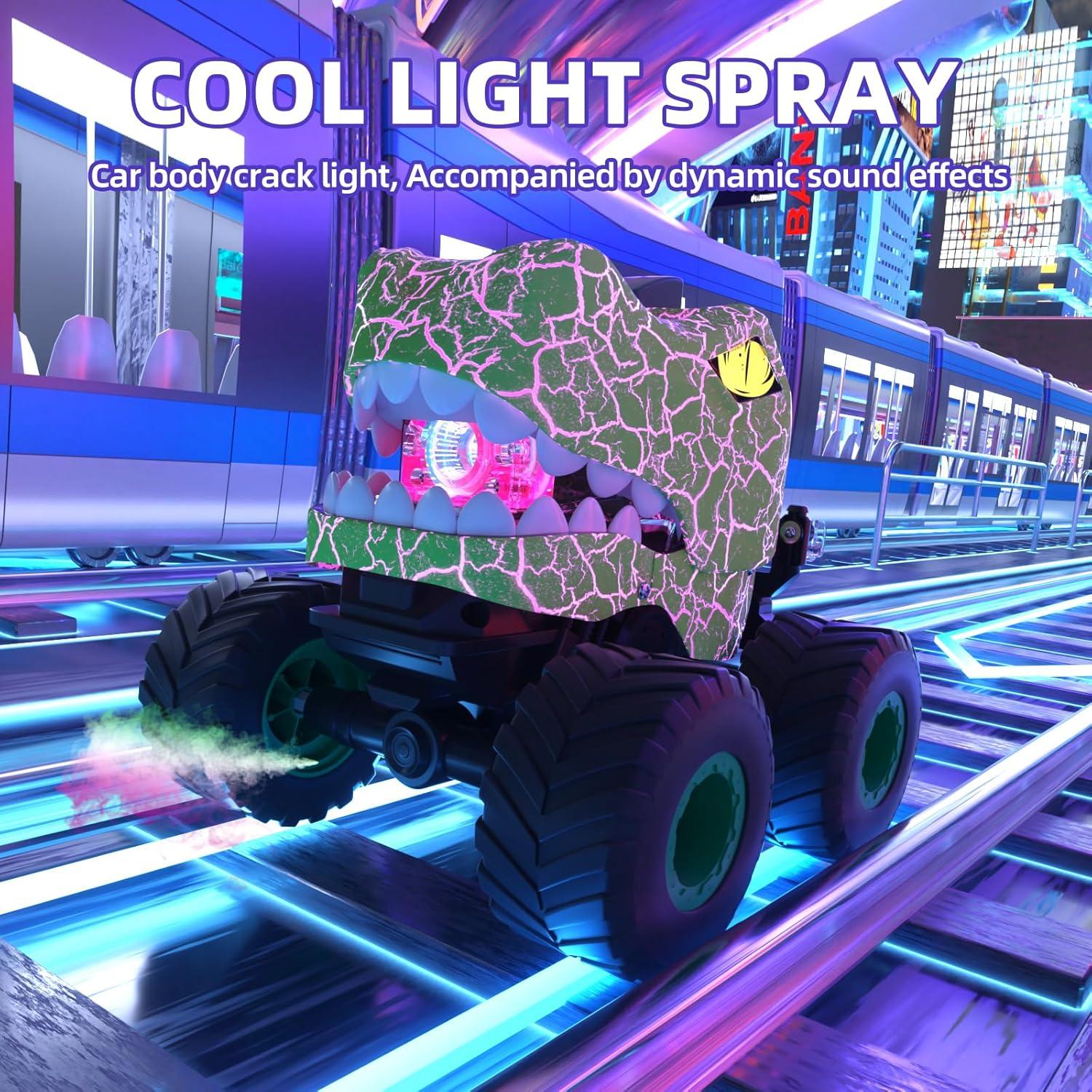 Coche RC Dinosaurio LEFEI KY-S203A Verde 360° Acrobacias