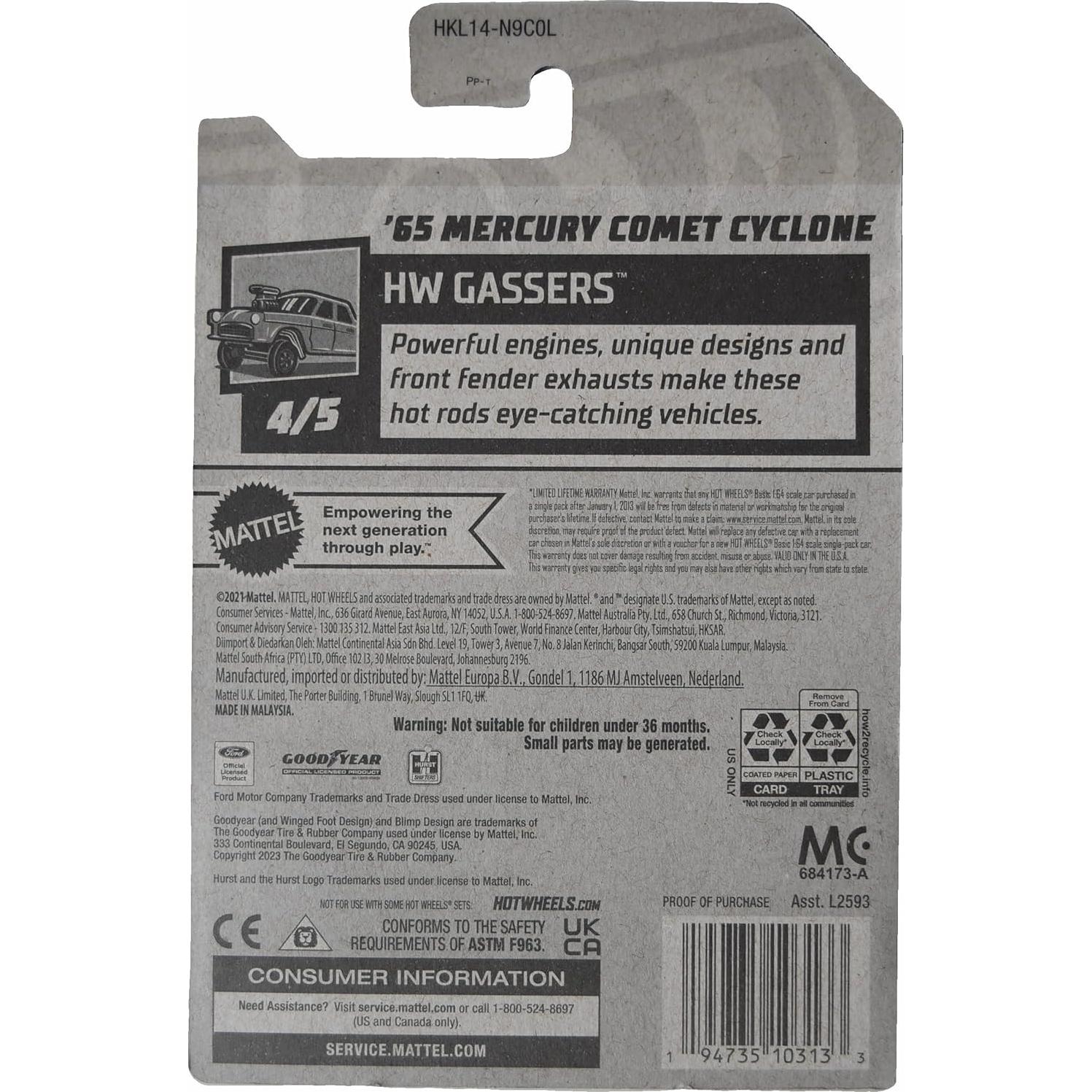 Hot Wheels Super Treasure Hunt '65 Mercury Comet Cyclone 1:64