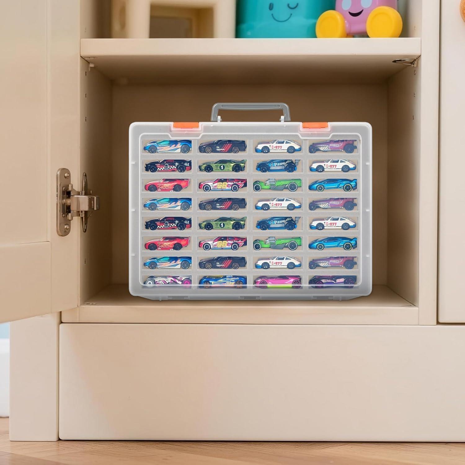 Organizador de Coches de Juguete 1:64 Toycase 32 Compartimentos