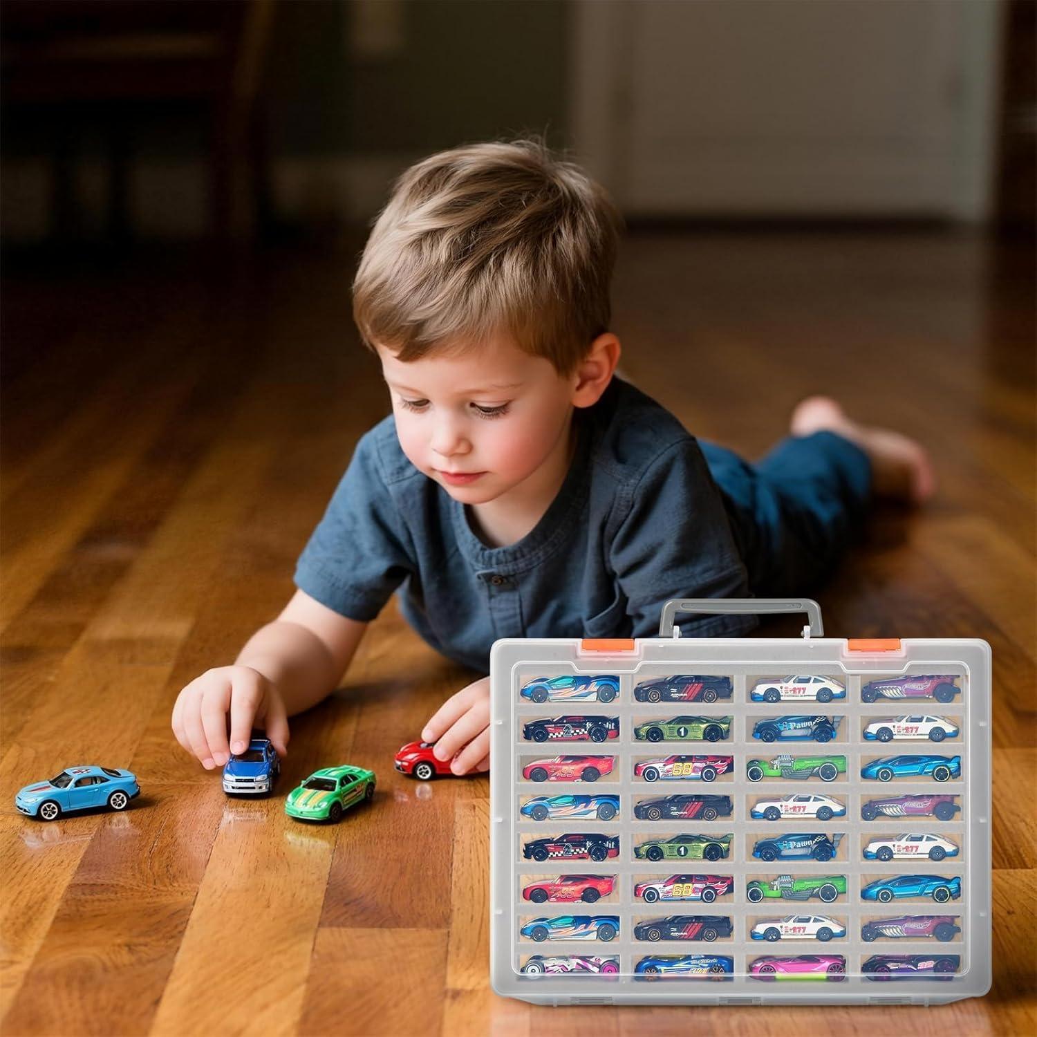 Organizador de Coches de Juguete 1:64 Toycase 32 Compartimentos