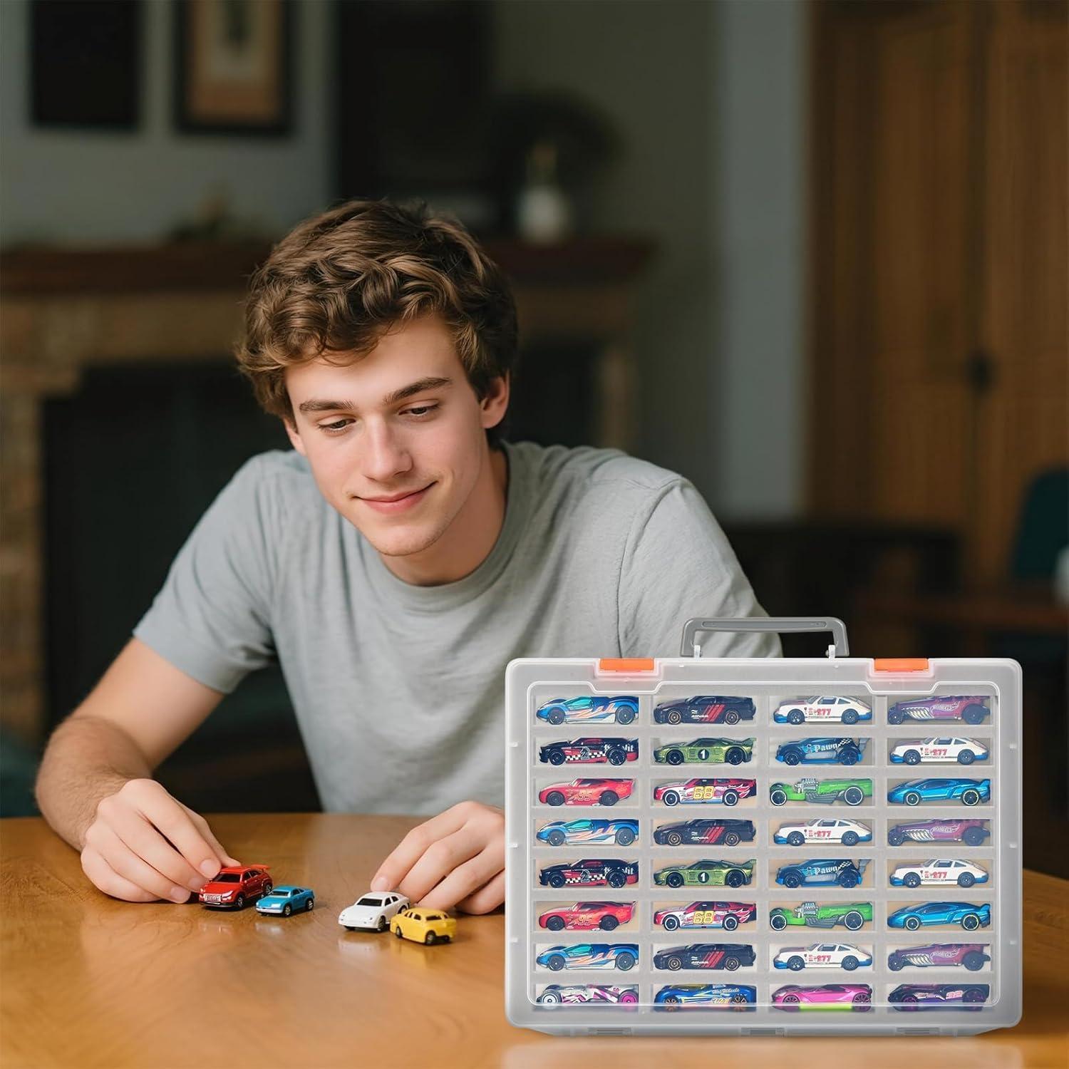 Organizador de Coches de Juguete 1:64 Toycase 32 Compartimentos