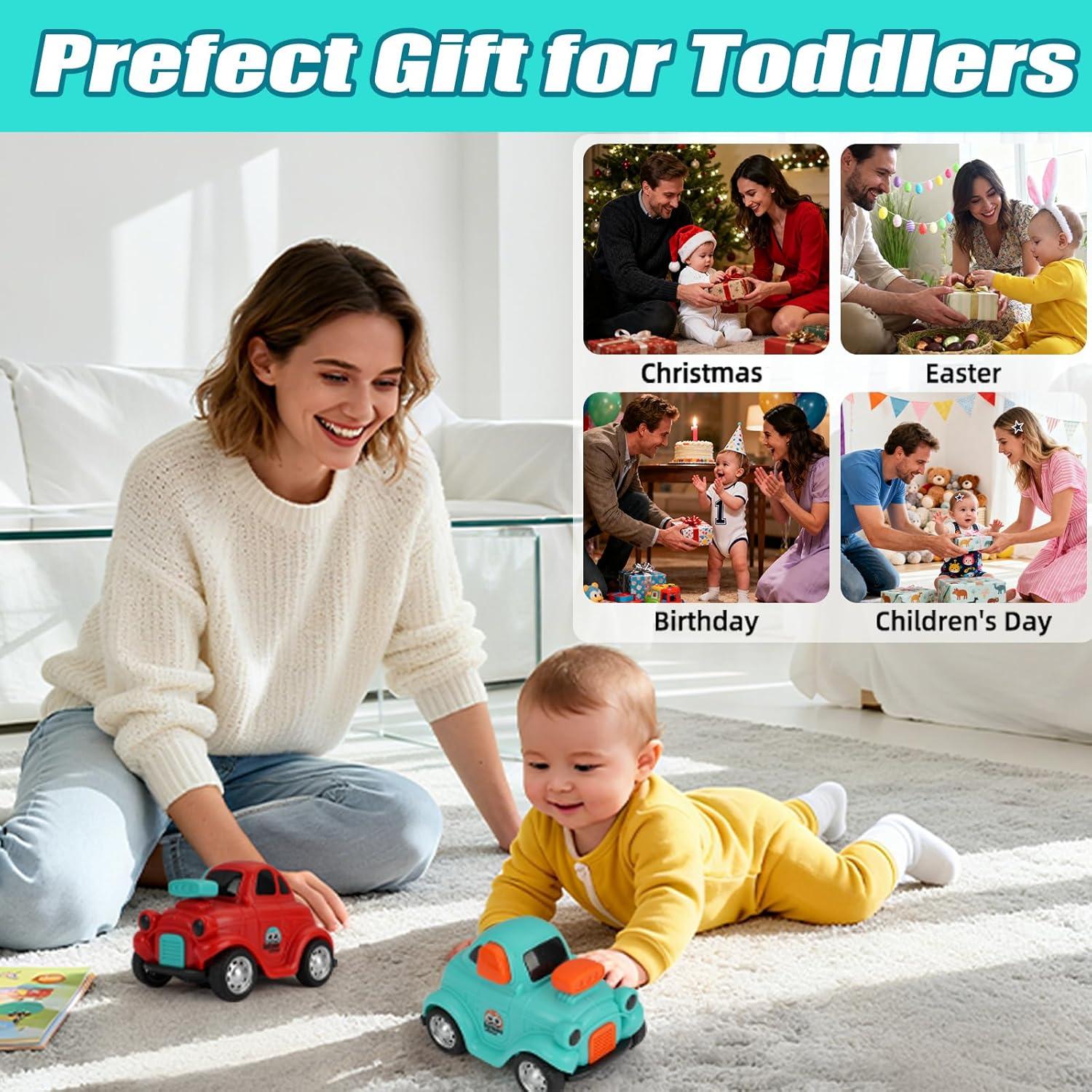 Coches de Fricción Inerciales IOMDRWU para Niños 1-3 Años