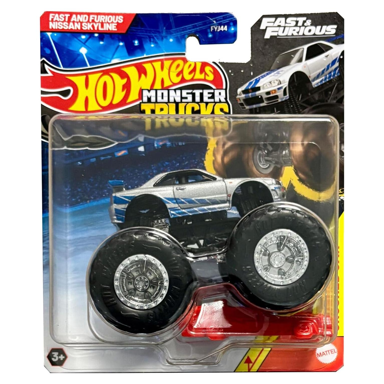 Hot Wheels Monster Truck Nissan Skyline Rápido y Furioso 1:64