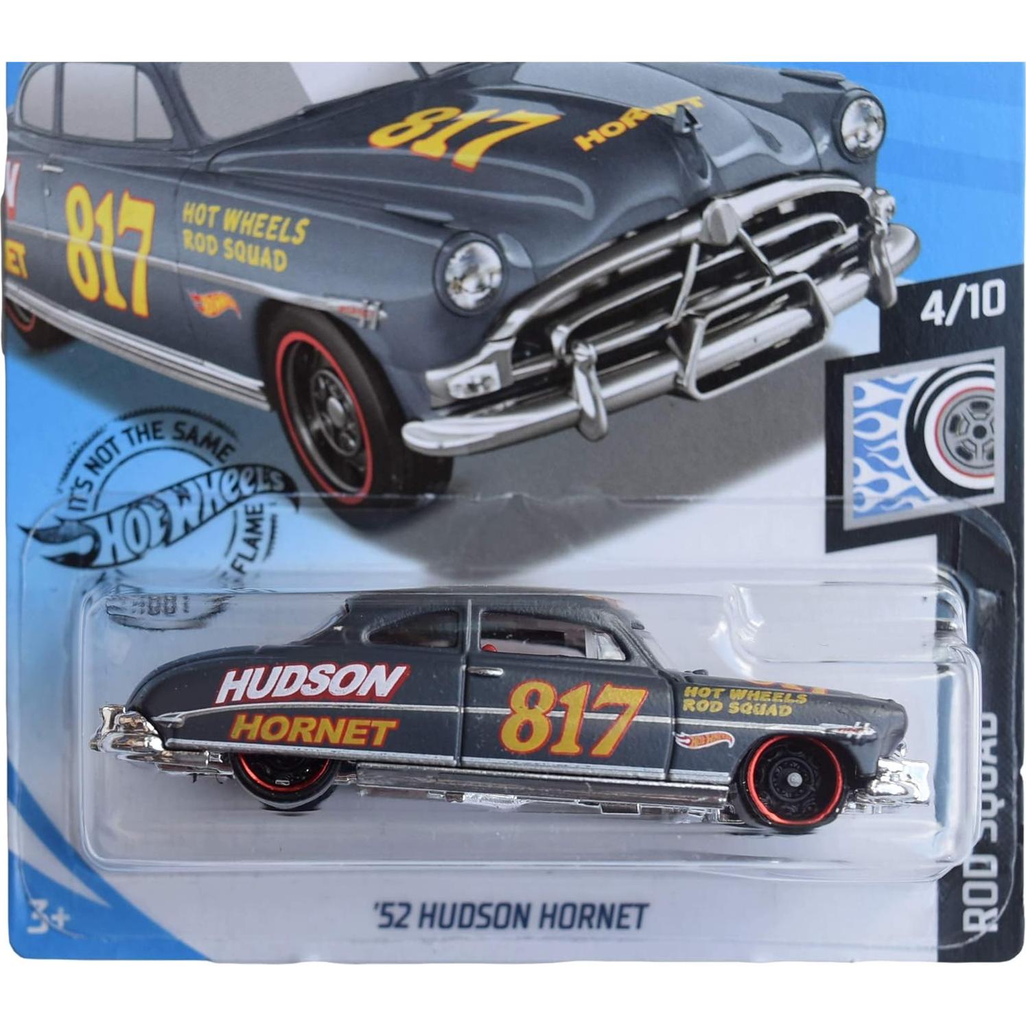 Hot Wheels Rod Squad 4/10 '52 Hudson Hornet 1:64 Gris