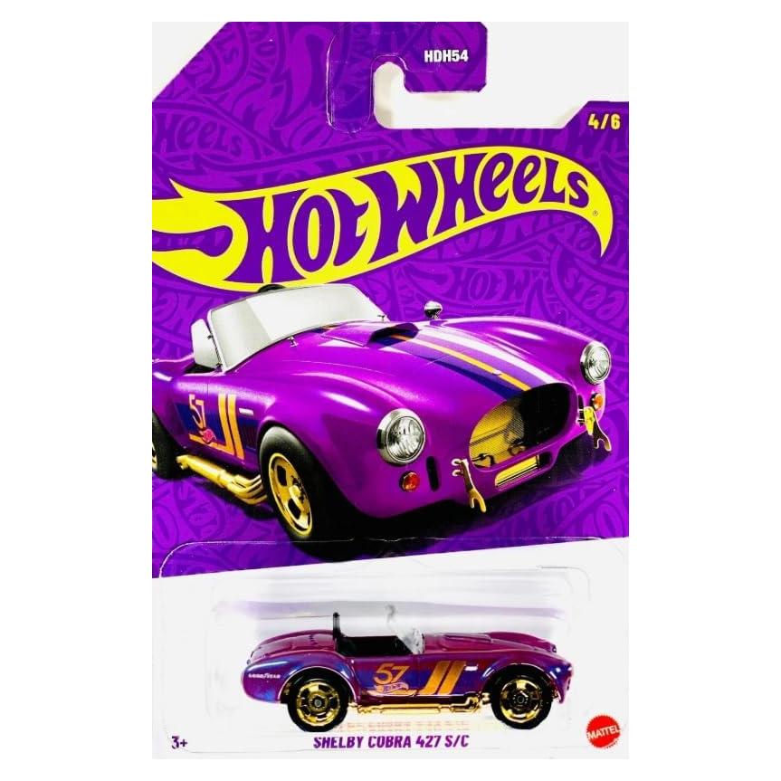 Hot Wheels Shelby Cobra 427 S/C Perla y Cromo 1:64 Colección 57 Aniversario