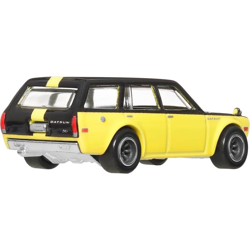 Hot Wheels Datsun 510 Wagon 1:64 2025 - Amarillo y Negro