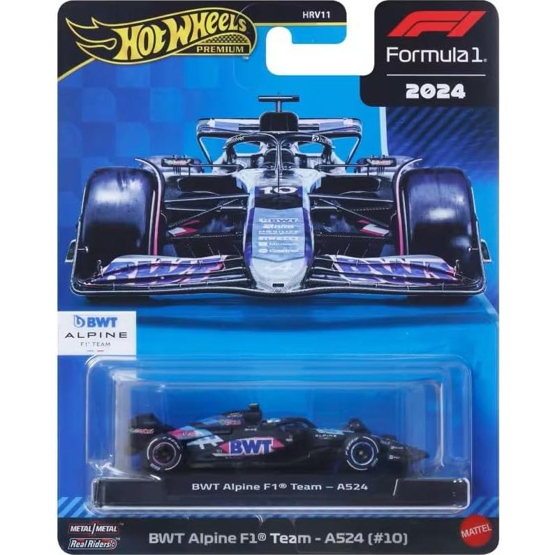Coche de Fórmula 1 Hot Wheels BWT ALPINE A524 1:64