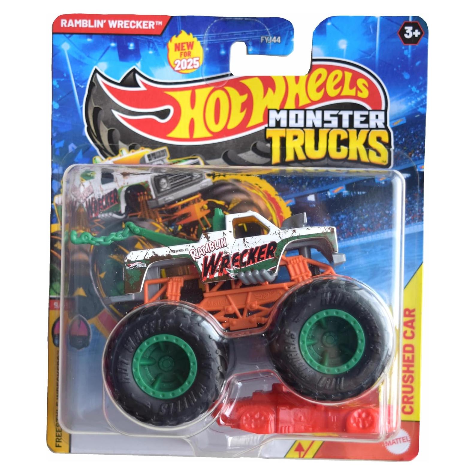 Hot Wheels Monster Trucks Ramblin Wrecker 1:64 Escala Fundido