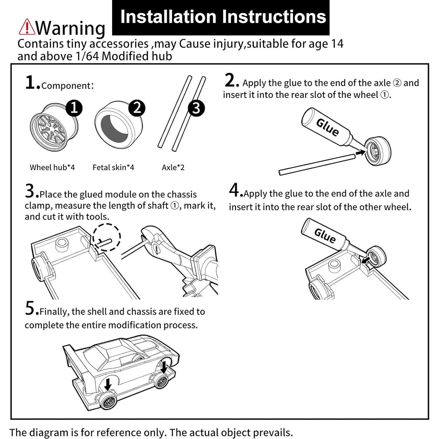 Ruedas 1:64 Smorclub para Hot Wheels - Neumáticos de Goma