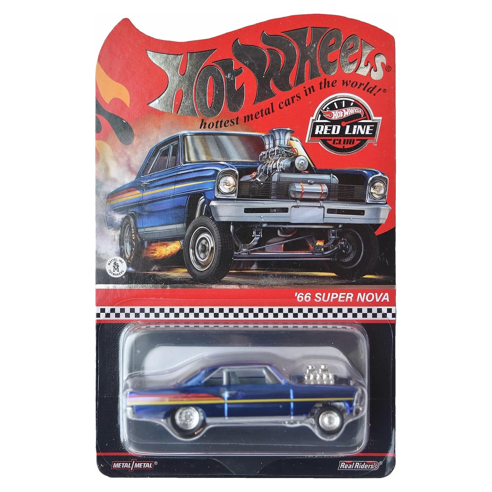Hot Wheels 66 Super Nova Coche Fundición Escala 1:64 Azul
