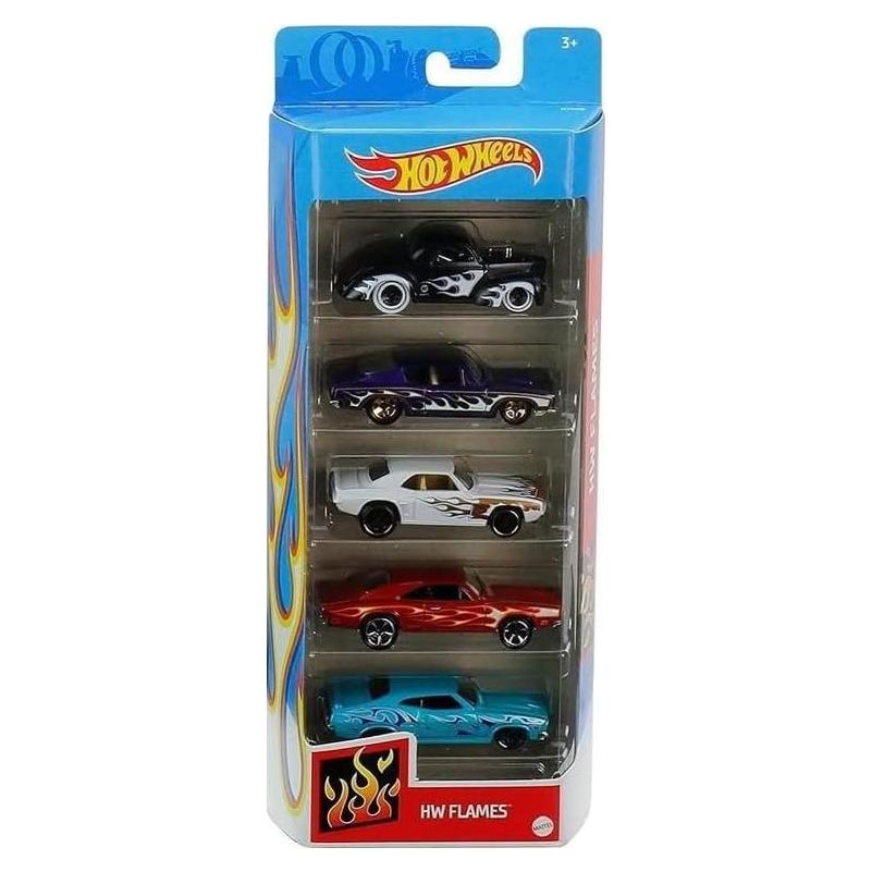 Hot Wheels HW Flames 5-Pack Vehículos Metal 1:64