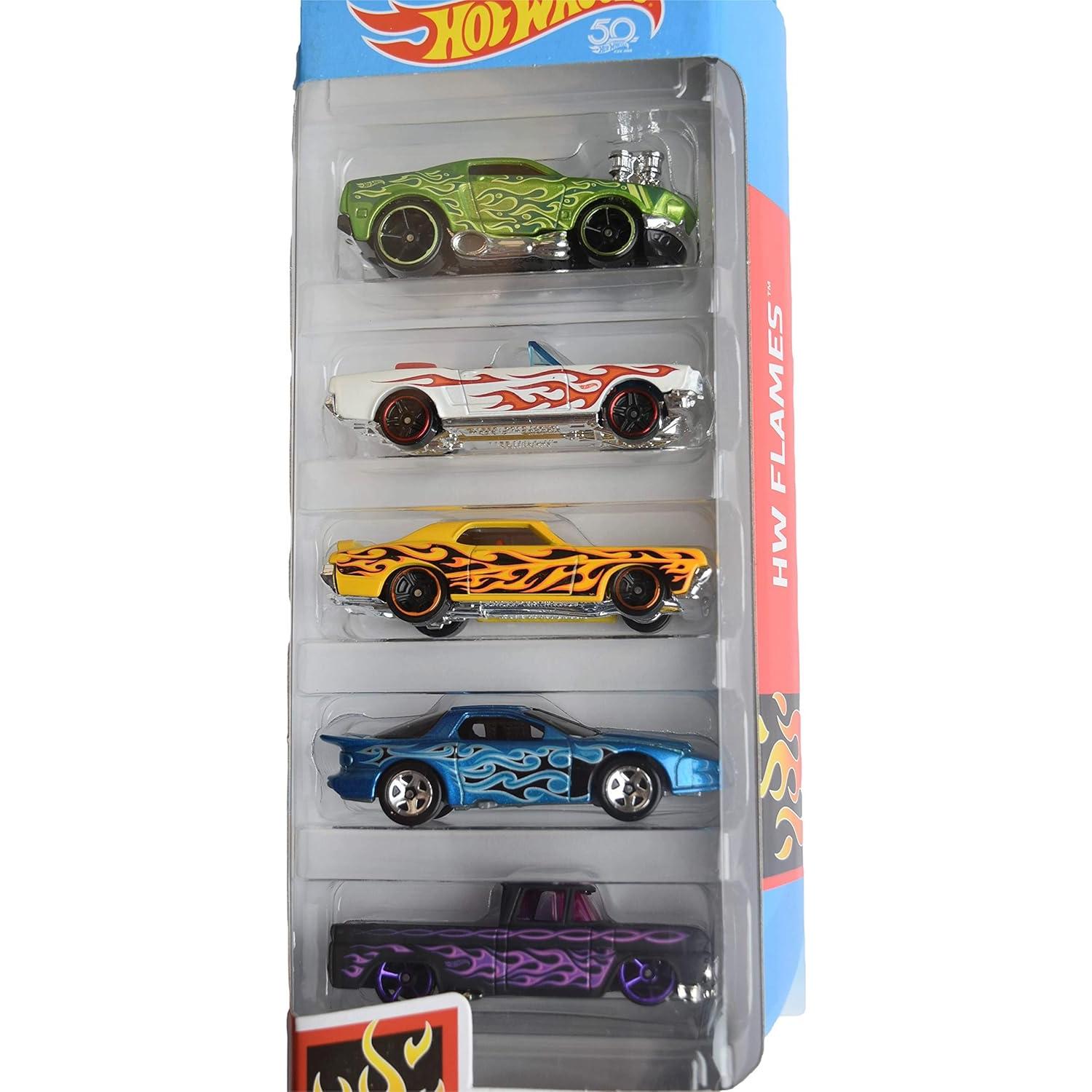 Hot Wheels 5 Autos 1:64 Escala 50 Aniversario