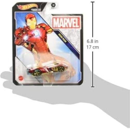 Hot Wheels Vehículo de Juguete Iron Man Marvel 4 cm