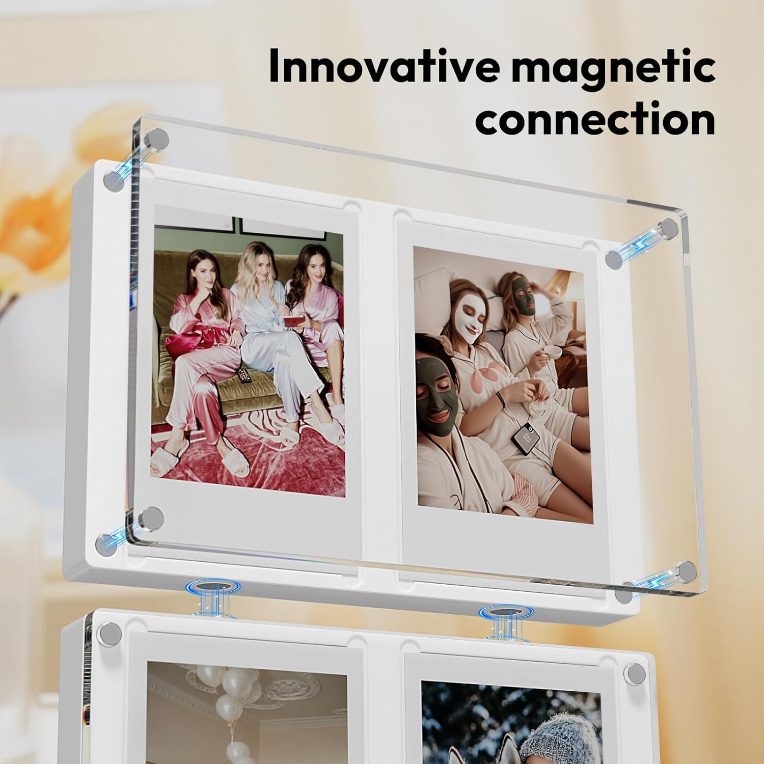 Marco de Foto Acrílico Magnético NIUBEE 5x7.6 cm - 2 Piezas