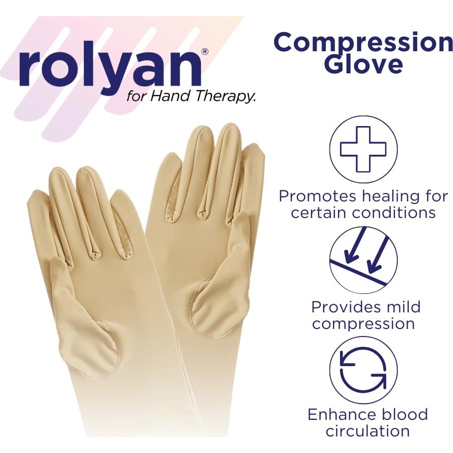 Guante de Compresión Rolyan para Artritis Mano Derecha Pequeño
