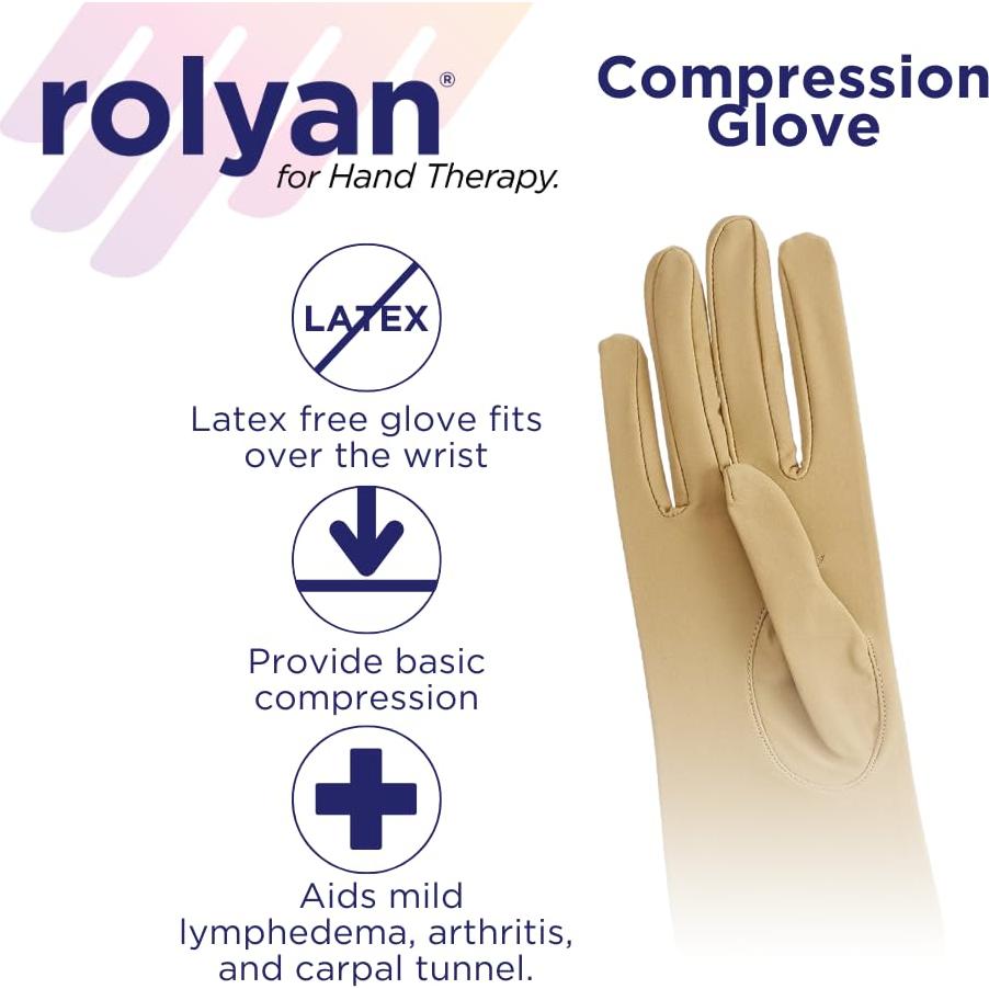 Guante de Compresión Rolyan para Artritis Mano Derecha Pequeño