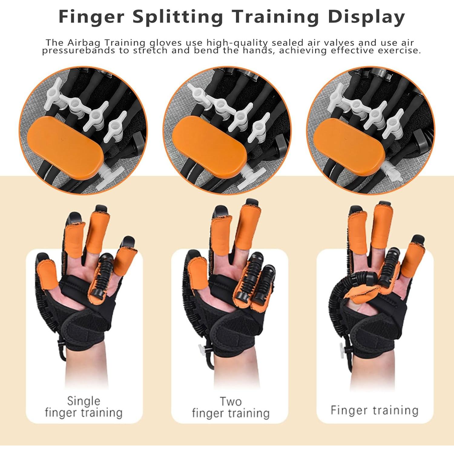 Guantes Rehabilitadores Robóticos JBMBHC Mano Izquierda S Naranja