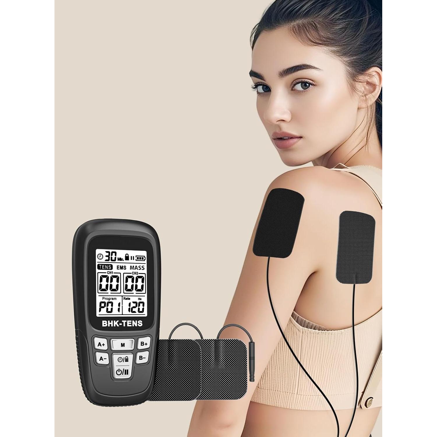 Estimulador Muscular TENS EMS BHK-TENS 24 Modos 40 Niveles