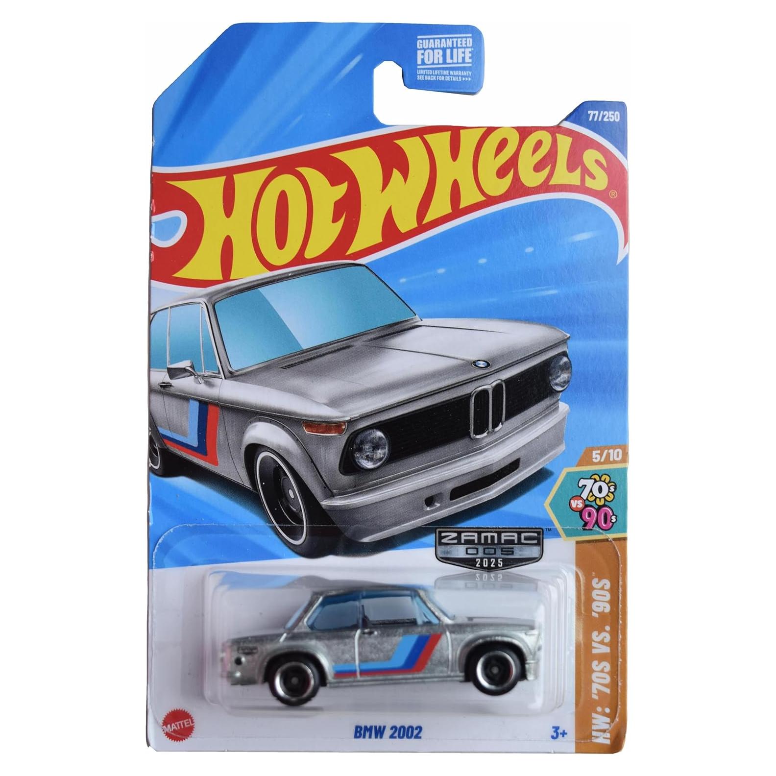 Hot Wheels BMW 2002 Zamac 1:64 Mattel - Escala 7.6 cm