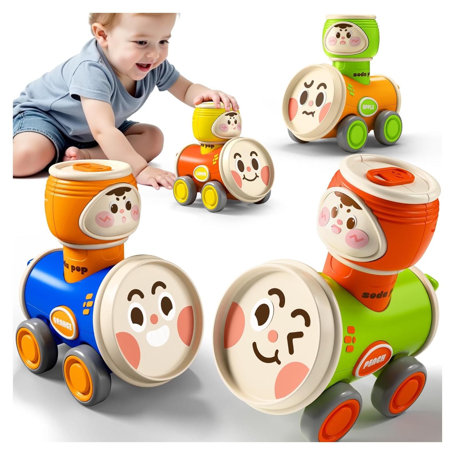 Conjunto de Juguetes de Coche iPlay, iLearn para Niños 1-3 Años