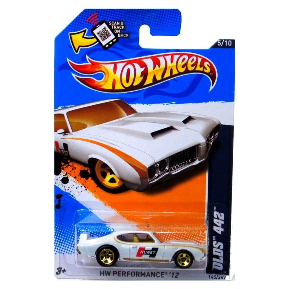 Hot Wheels 2012-145 HW Performance OLDS 442 Blanco 1:64