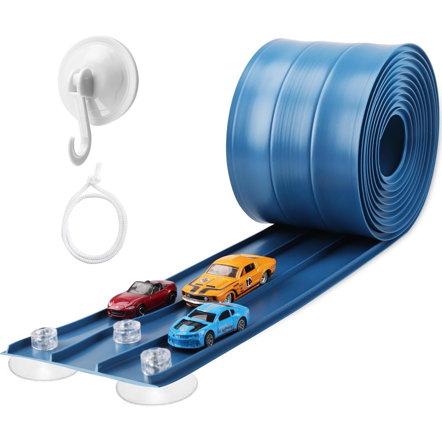 Pista de Carreras Flexible YUOIOYU 3 Carriles 15 pies