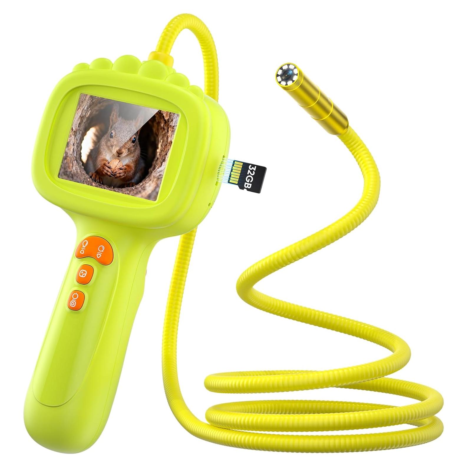 Cámara de Borescopio Serpiente IWOBAC con Luz y SD 16GB