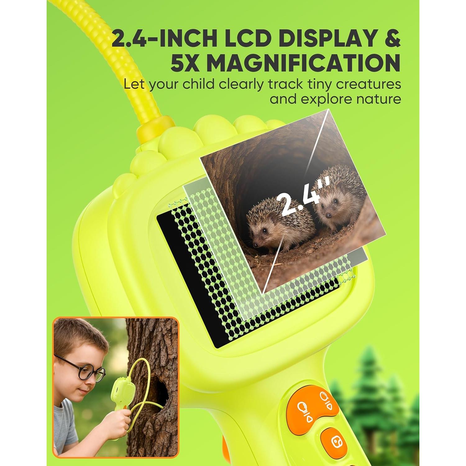 Cámara de Borescopio Serpiente IWOBAC con Luz y SD 16GB