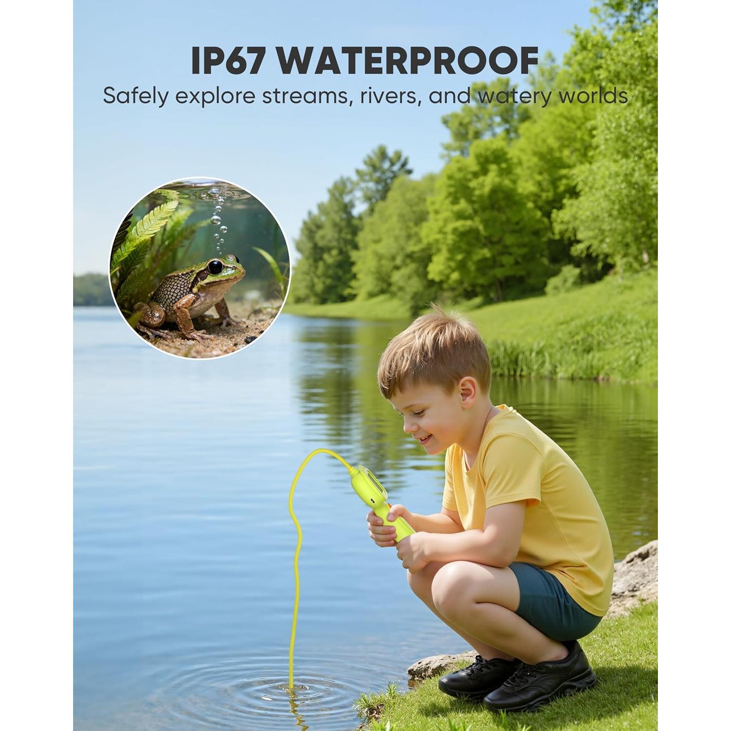 Cámara de Borescopio Serpiente IWOBAC con Luz y SD 16GB