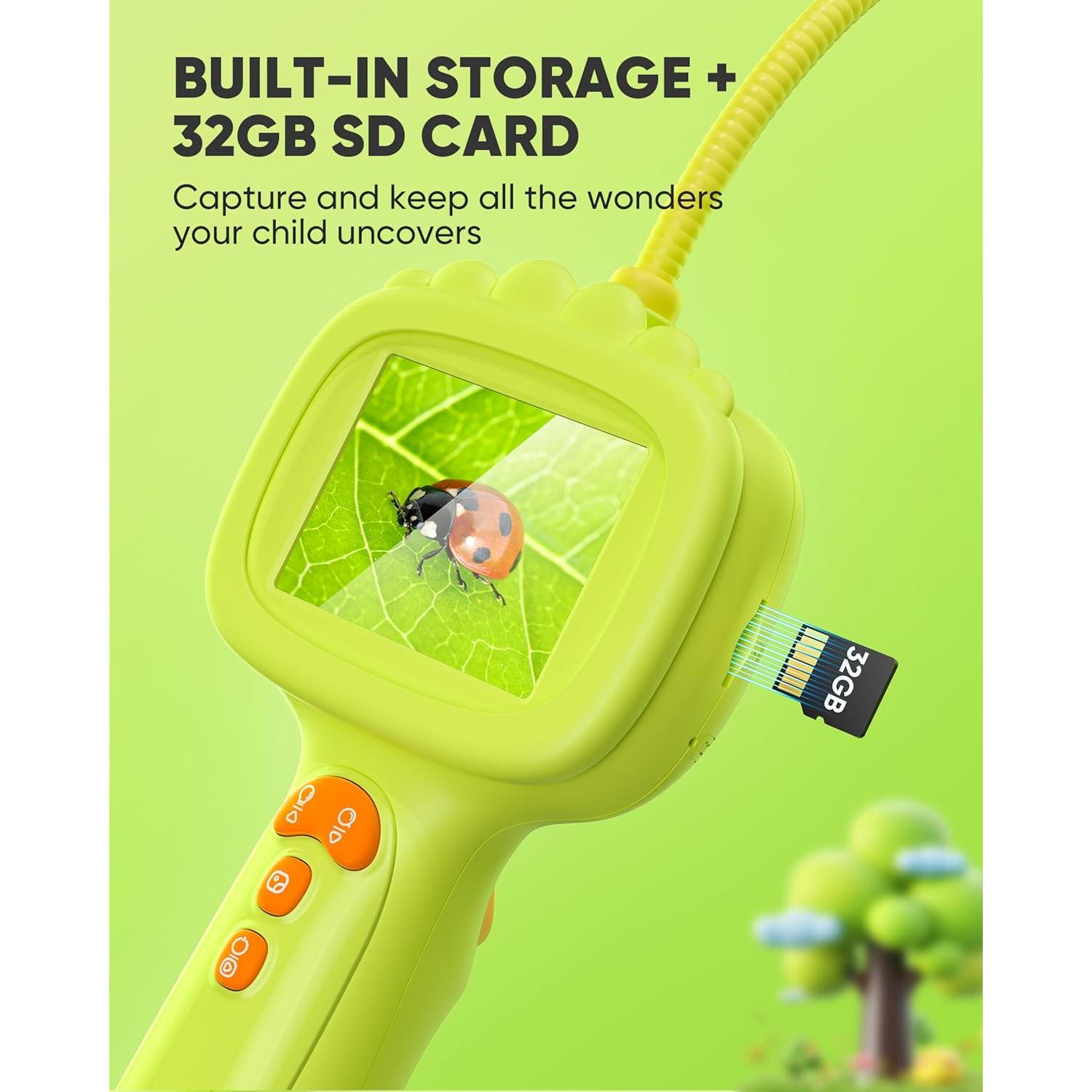 Cámara de Borescopio Serpiente IWOBAC con Luz y SD 16GB