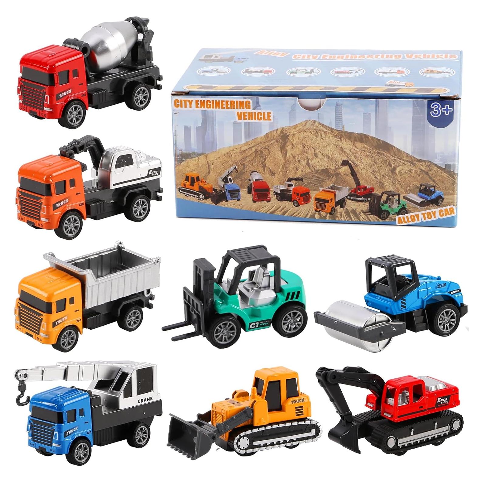 Set de 8 Coches de Construcción Tunmiok para Niños 1-3 Años