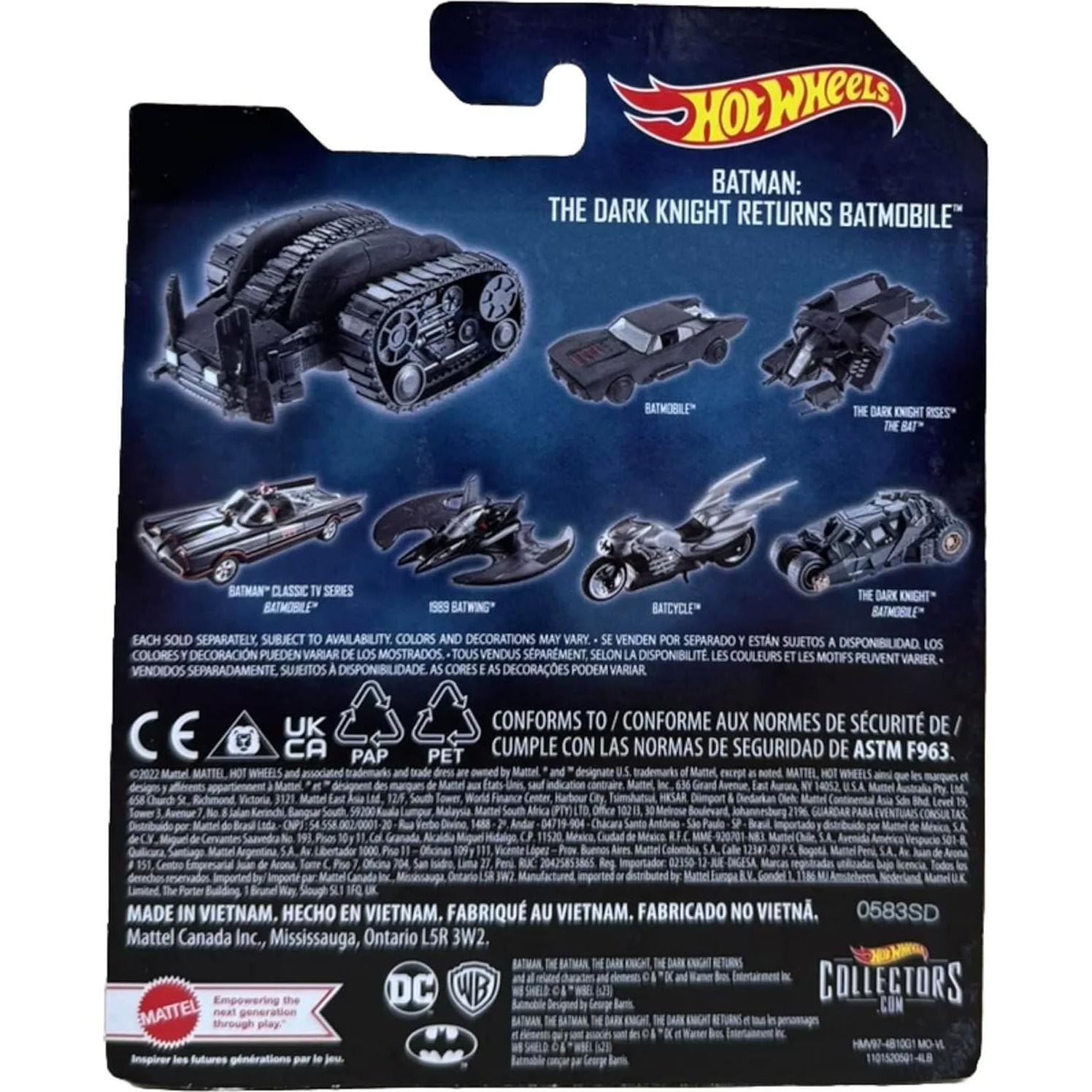 Hot Wheels Batimóvil 1:50 Batman El Regreso del Caballero Oscuro